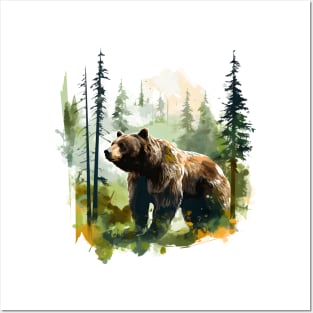 Brown Bear Forest Posters and Art